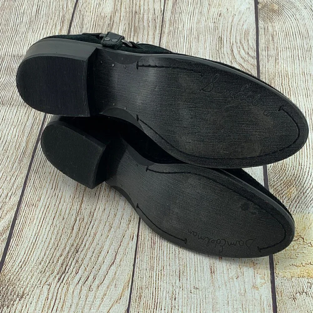 Sam Edelman Black Ankle Boots w/ Inside Zipper - Picture 9 of 11